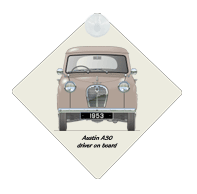 Austin A30 4 door saloon 1953 version Car Window Hanging Sign